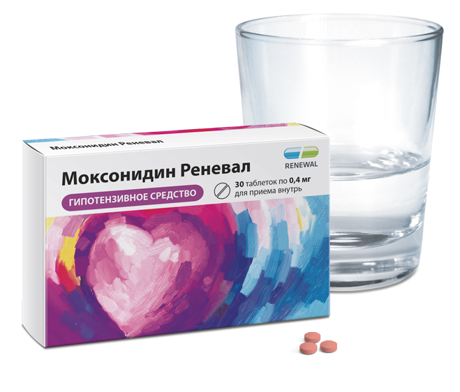 Моксонидин Реневал 0,4 мг №30