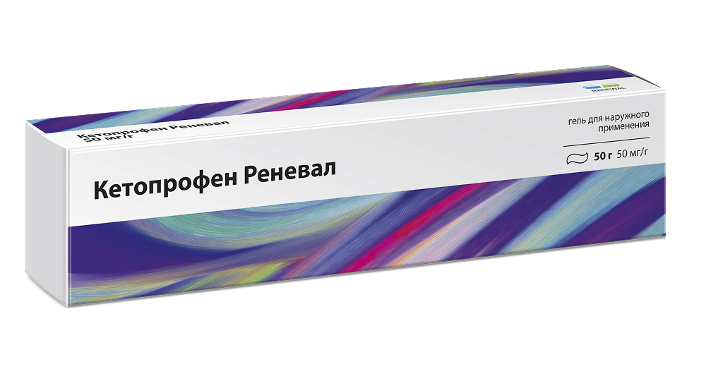 Кетопрофен Реневал, гель для наружного применения 50 мг/г 50 г