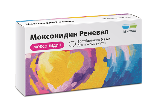 Моксонидин Реневал 0,2 мг №30
