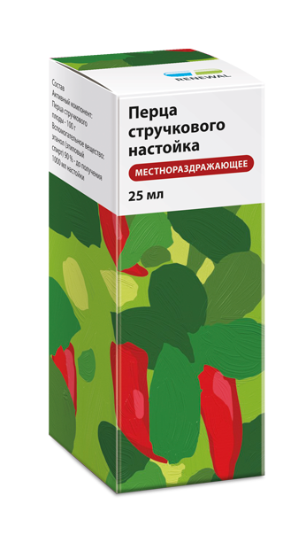 Перца стручкового настойка 25 мл Перца стручкового настойка 25 мл