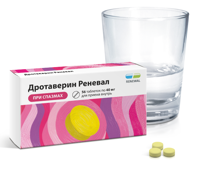 Дротаверин Реневал 40 мг №56