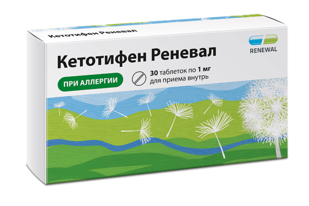 Новая позиция в портфеле ТМ Renewal® — Кетотифен Реневал