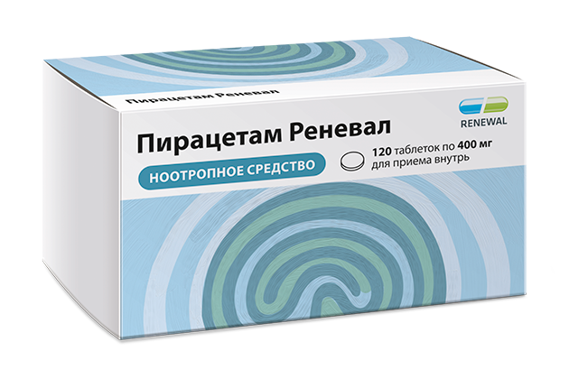 Пирацетам Реневал 400 мг №120