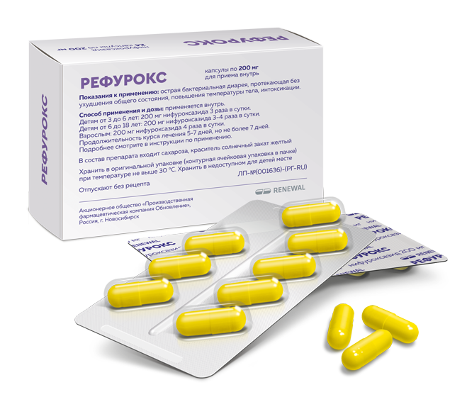 Фармакологические свойства Рефурокс 200 мг №24