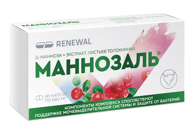 Маннозаль® капсулы 456 + 82 мг №30 Маннозаль® капсулы 456 + 82 мг №30