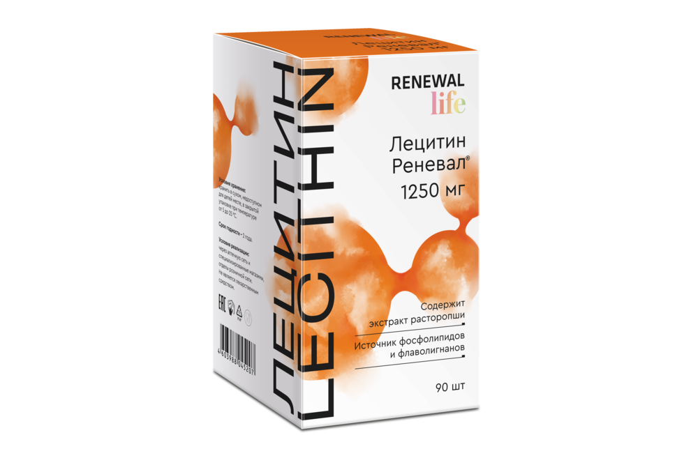 Лецитин Реневал® 1250 мг №90  Лецитин Реневал® 1250 мг №90