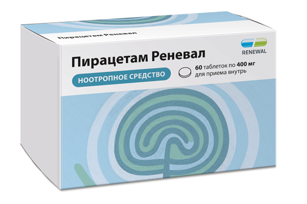 Пирацетам Реневал 400 мг №60