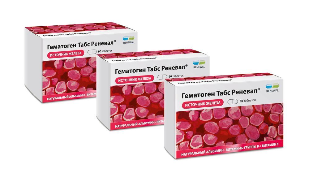 Новая позиция ТМ Renewal® - Гематоген Табс Реневал