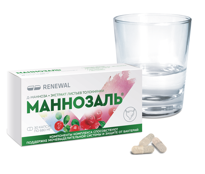 Маннозаль® капсулы 456 + 82 мг №30