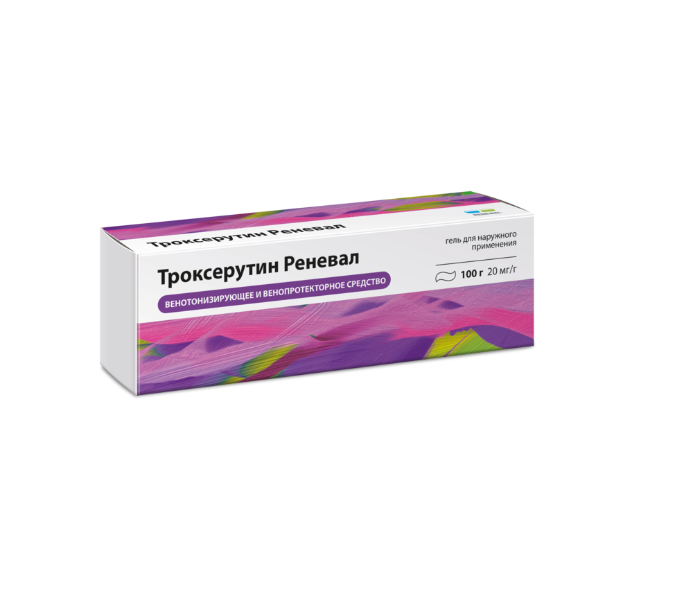 Троксерутин Реневал 20 мг/г 100 г Троксерутин Реневал 20 мг/г 100 г