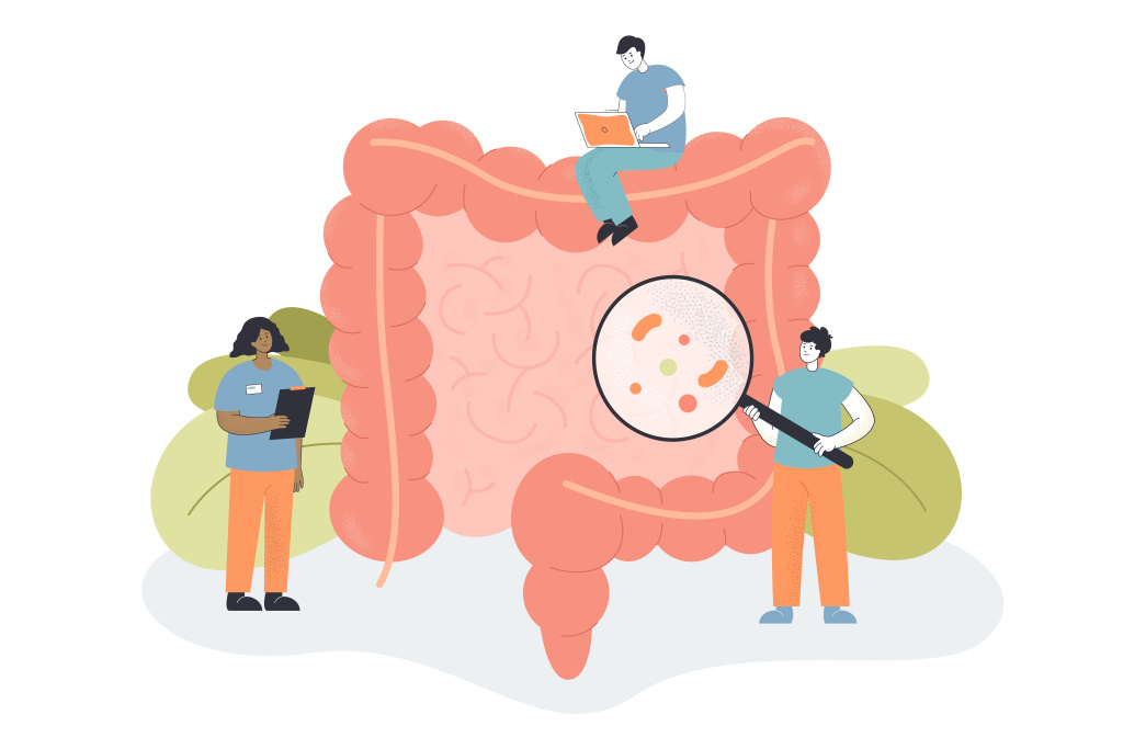 Team of tiny doctors checking bowel for inflammation.jpg
