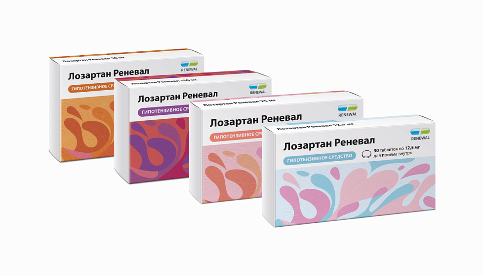 Новинка в портфеле ТМ Renewal ® «Лозартан Реневал» – эффективное средство для лечения и профилактики заболеваний сердечно-сосудистой системы